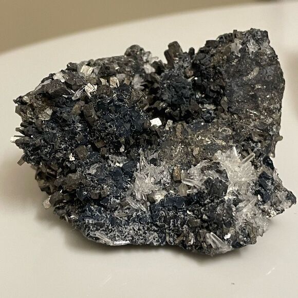 Rock, Mineral & Crystal Cluster of Spharlrite, Huaron, Quartz & Pyrite - Picture 8 of 14